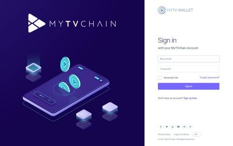 Sign-in | MyTVchain