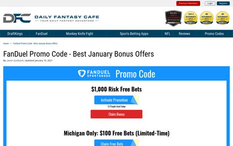 FanDuel Promo Code - $1,000 Free (Best December 2020 ...