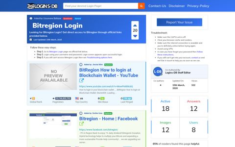 Bitregion Login - Logins-DB