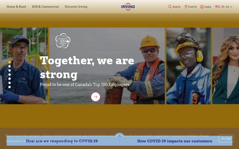 Irving Oil: Homepage