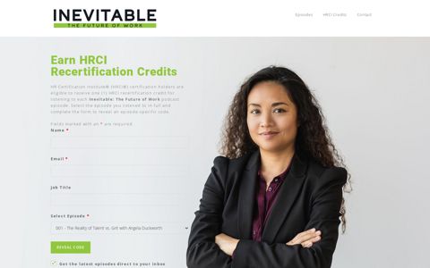 Earn HRCI Recertification Credits - Inevitable: The Future of ...