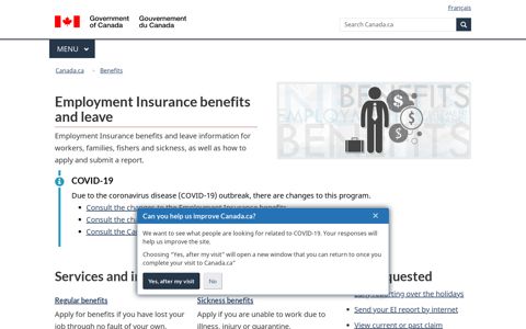 Employment Insurance benefits - Canada.ca