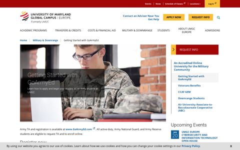 Getting Started with GoArmyEd | UMGC Europe