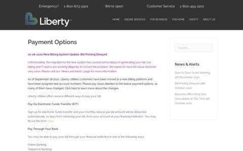 Payment Options – Liberty Utilities - St. Lawrence Gas