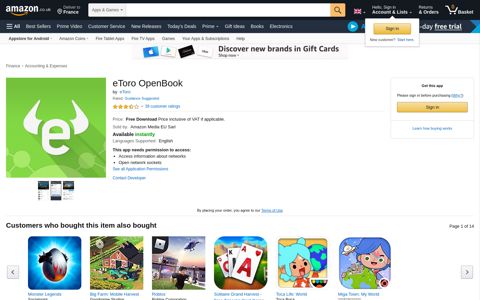 eToro OpenBook: Amazon.co.uk: Appstore for Android