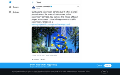 European Central Bank on Twitter: "Our banking supervision ...