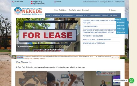 Federal Polytechnic Nekede, Owerri: Homepage