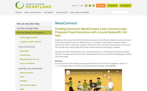 Meal Connect | Second Harvest Heartland