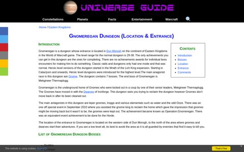Gnomeregan Dungeon (Location & Entrance) - Universe Guide