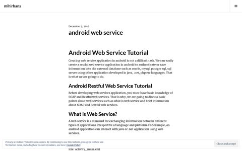 android web service – mihirhans