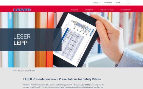 LEPP - Login | LESER - The Safety Valve