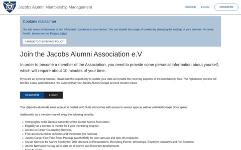 Jacobs University Bremen Alumni: Home - Membership Portal