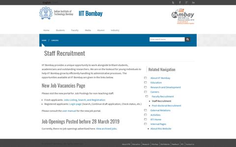 Staff Recruitment | IIT Bombay