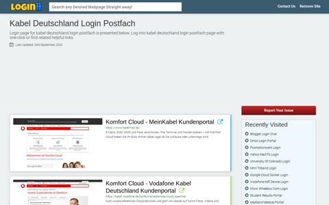 Kabel Deutschland Login Postfach - Loginii.com