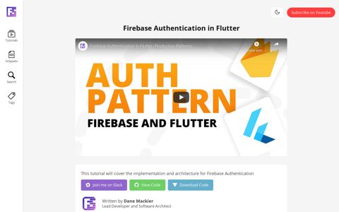 Firebase Authentication in Flutter - FilledStacks