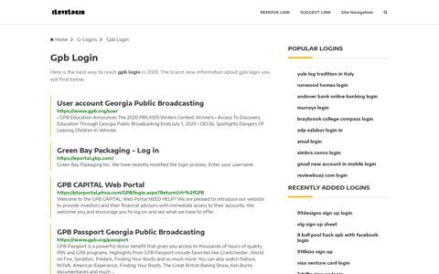 Gpb Login ❤️ One Click Access - iLoveLogin