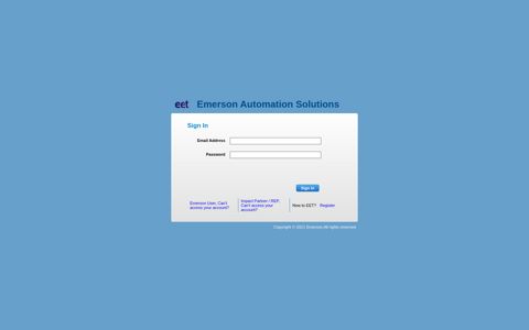 EET Login - Automation Solutions