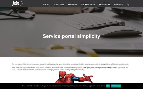 Service portal simplicity | JDS Australia