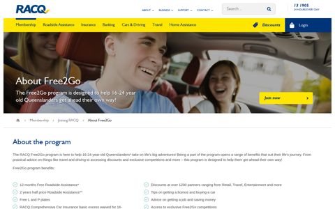 About Free2Go - RACQ
