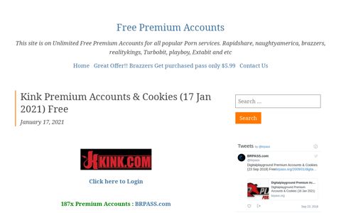 Kink Premium Accounts & Cookies - Free Premium Accounts