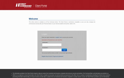 Command Center - Client Portal