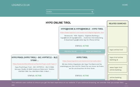 hypo online tirol - General Information about Login - Logines.co.uk