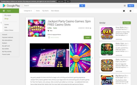 Jackpot Party Casino Games: Spin FREE Casino Slots - Apps ...