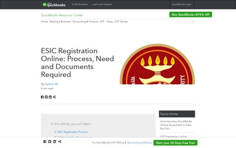 ESIC Registration Online: Process, Need and Documents ...