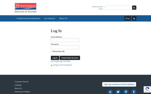 Login - Heinemann | Publisher of professional resources and ...