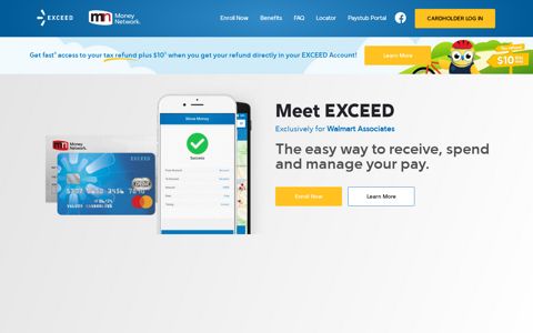 EXCEED Card - Walmart Pay Card by Money Network