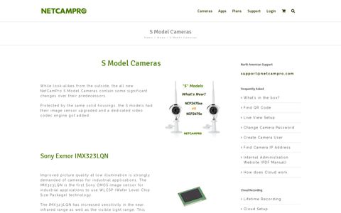 S Model Cameras: What's new? NCP2475se vs NCP2475e