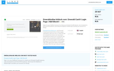 Visit Emeraldonline.hrblock.com - Emerald Card® Login Page ...