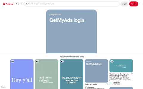 GetMyAds login - Pinterest