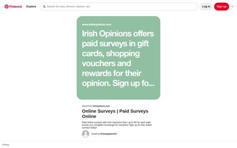 Irish Opinions offers paid surveys in gift cards, shopping ...