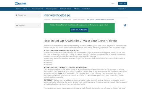 How To Set Up A Whitelist / Make Your Server Private ...