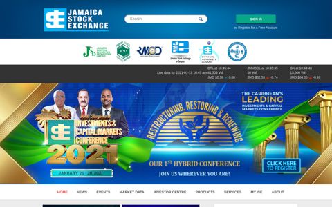 Jamaica Stock Exchange: Homepage