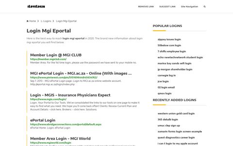 Login Mgi Eportal ❤️ One Click Access - iLoveLogin