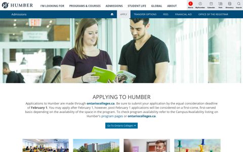 Apply - Humber College