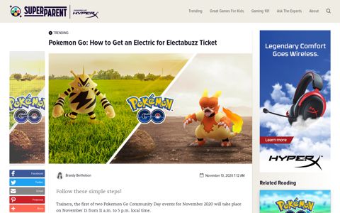 Pokemon Go: How to Get an Electric for Electabuzz Ticket ...