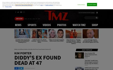 Diddy's Ex-Girlfriend, Mother of His Kids, Kim Porter Found ...