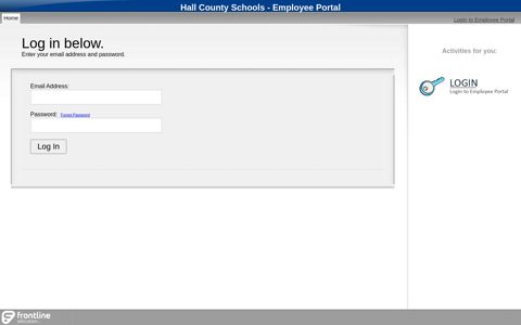 Hall County Schools - Employee Portal