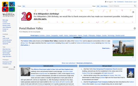 Portal:Hudson Valley - Wikipedia
