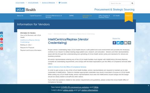 IntelliCentrics/Reptrax (Vendor Credentialing) - UCLA Health ...