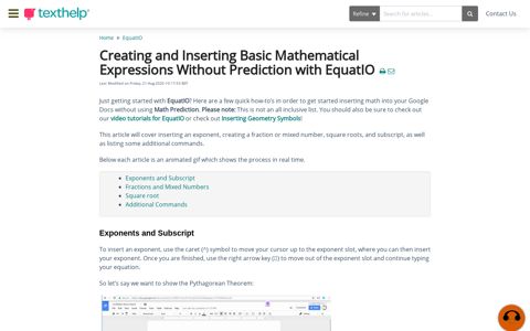 Creating math expressions without prediction in EquatI