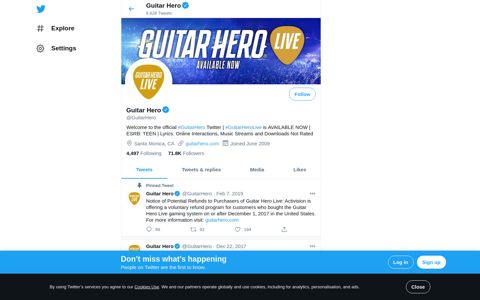 Guitar Hero (@GuitarHero) | Twitter