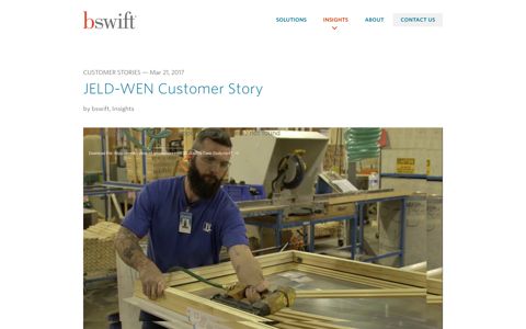 JELD-WEN Customer Story - bswift