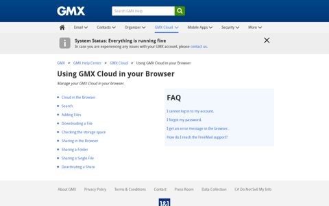 Using GMX Cloud in your Browser - GMX Support