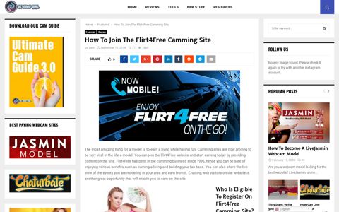 How To Join The Flirt4Free Camming Site - 2becamgirl.com
