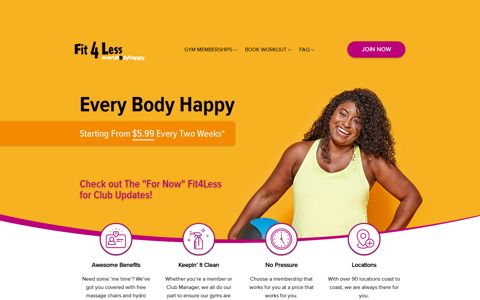 Fit4Less | Canada's Discount Fitness Gym