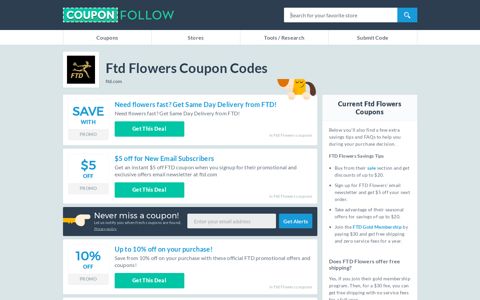 FTD.com Coupon Codes Dec 2020 - FTD Flowers Promo Codes